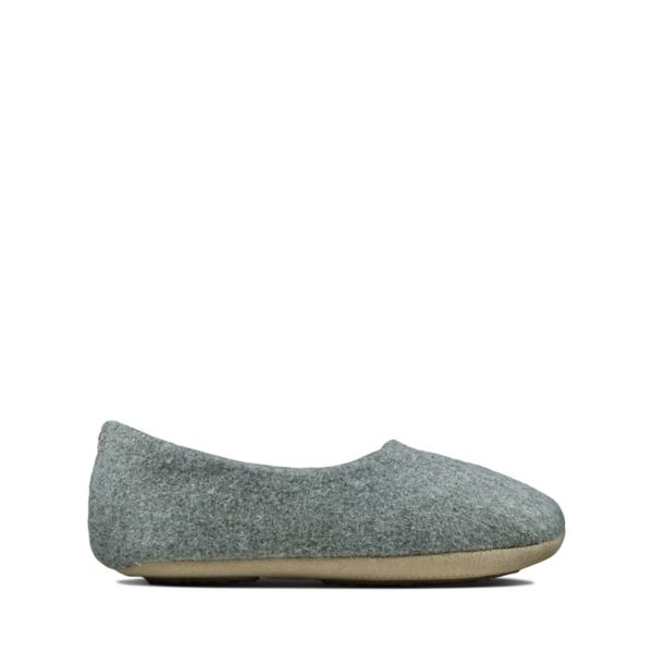 Clarks Girls Cozily Soft Canvas Light Grey | CA-9724165